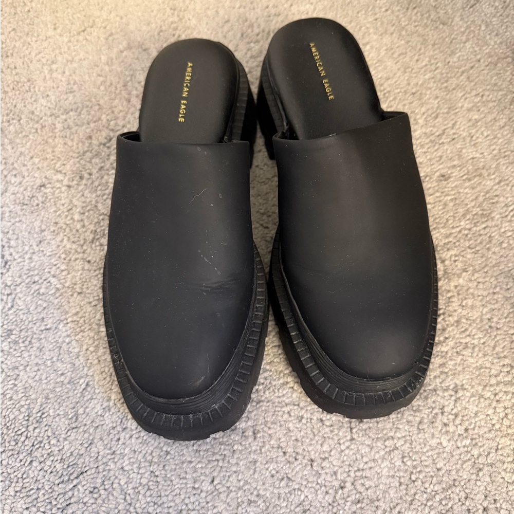 American Eagle Outfitters Black Mules